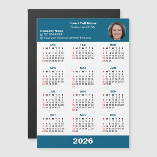Geschäftsunternehmer 2026 Kalender Magnet