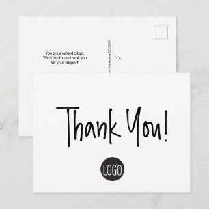 Geschäftsvorlage "Einfache Kundenbewertung" Postkarte