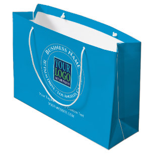 Geschäftswerbung, Circle Design, Logo, Anschrift, Große Geschenktüte