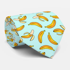 Geschältes und gesamtes Bananenmuster Krawatte