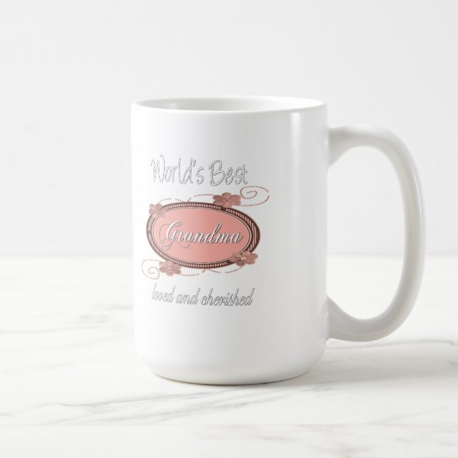 Geschätzte Großmutter-Reihe Kaffeetasse (Rechts)