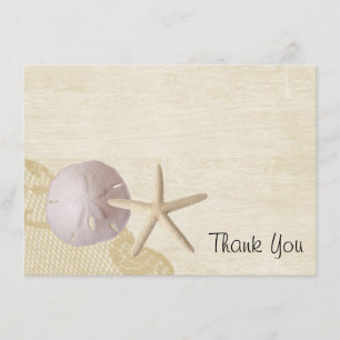 Geschätzte Strand-Flat-Card Danke