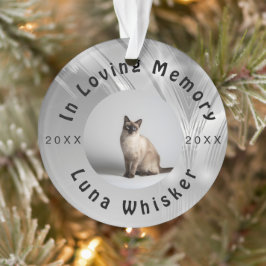 Geschätztes Katzenfoto-Erinnerungsrahmen-Kunstwerk Ornament
