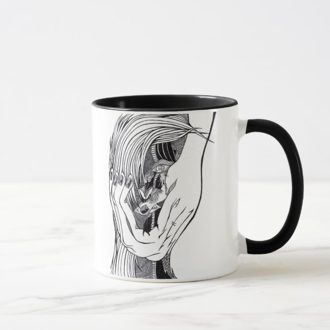 geschaukelt angesichts der Risse Tasse (Rechts)