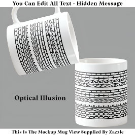 Geschehen mit Mathe Hidden Message 120B Funny Stud Kaffeetasse