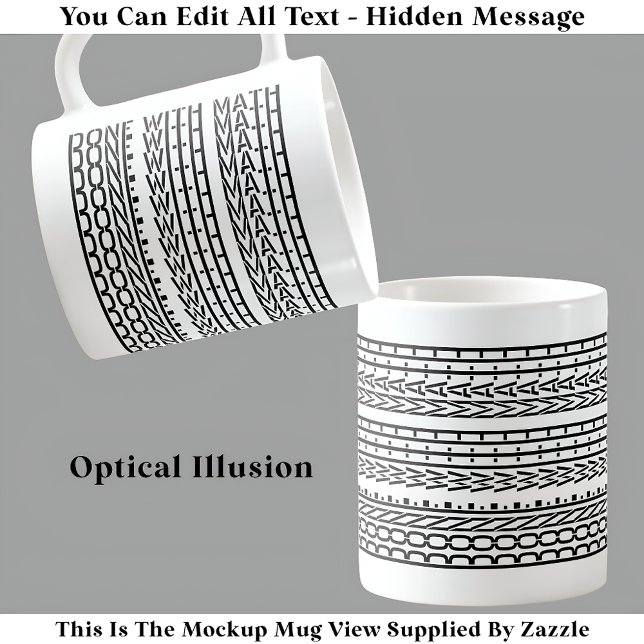 Geschehen mit Mathe Hidden Message 120B Funny Stud Kaffeetasse (Von Creator hochgeladen)