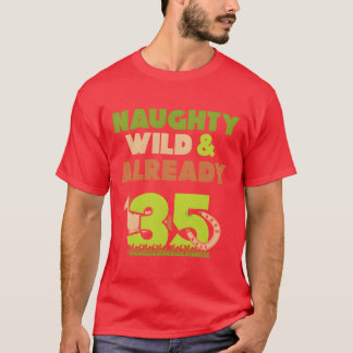 Geschenk 35 Jahre Geburtstagsfrauen Pferdefamilie T-Shirt
