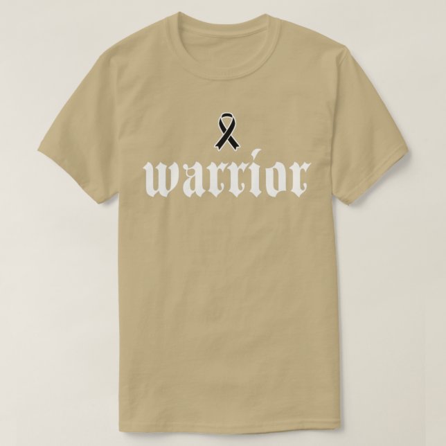 Geschenk an den schwarzen Ribbon des Kriegers gege T-Shirt (Design vorne)