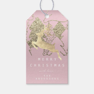 Geschenk an den Weihnachtsbaum von Rentier Mauve P Geschenkanhänger
