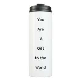 Geschenk an die Welt Thermobecher Thermosbecher