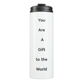 Geschenk an die Welt Thermobecher Thermosbecher