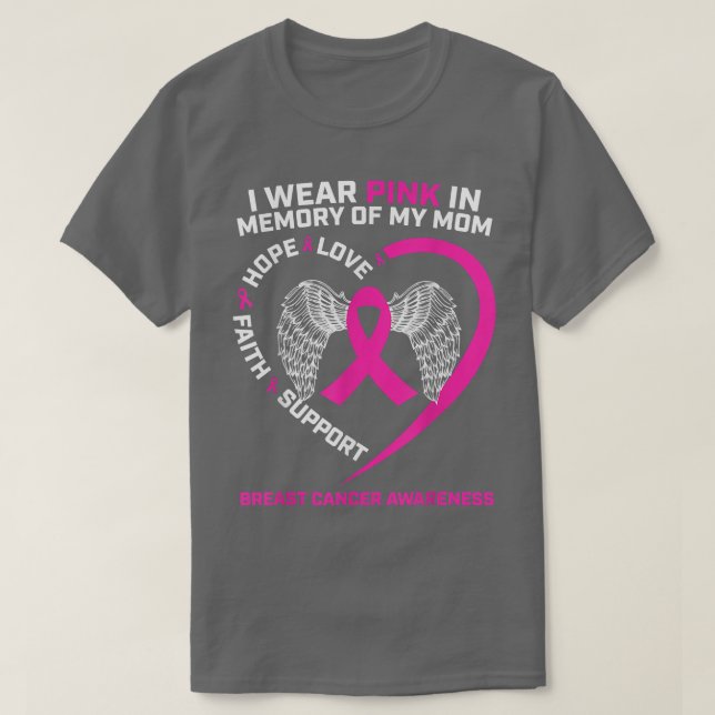 Geschenk, das ich im Gedächtnis an den Brustkrebs  T-Shirt (Design vorne)