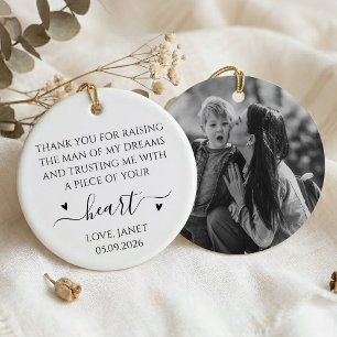 Geschenk der Braut an die Mutter des Bräutigams Keramik Ornament