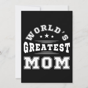 Geschenk der größten Mama für Typografie am Mutter Einladung
