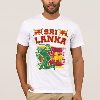 Geschenk der Kricketflagge in Sri Lanka T-Shirt