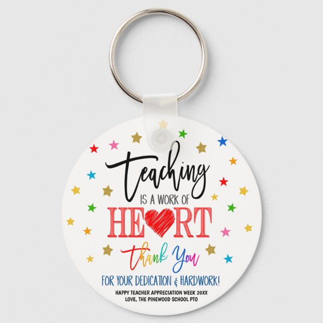 Geschenk der Lehrerbewertungswoche Schlüsselanhäng Schlüsselanhänger (Vorderseite)