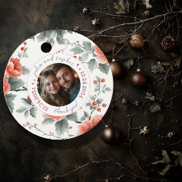 Geschenk der Liebe: Weihnachts-Romantik Hochzeit Geschenkanhänger