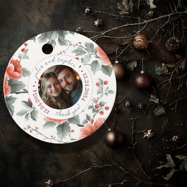 Geschenk der Liebe: Weihnachts-Romantik Hochzeit Geschenkanhänger (Von Creator hochgeladen)