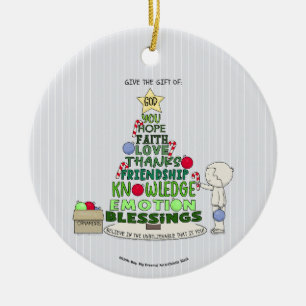 Geschenk der: Wortbaum Keramik Ornament