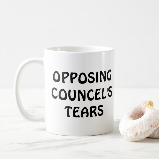 Geschenk des Anwalts gegen die Tear des Councel Kaffeetasse (Mit Donut)