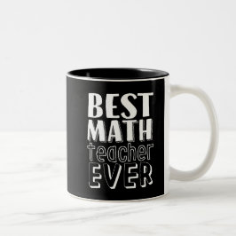 Geschenk des besten Mathematiklehrers je Lehrer Zweifarbige Tasse