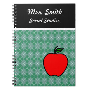 Geschenk des Custom Teacher's Apple Class Notebook Notizblock