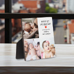 Geschenk des ersten Vaters | Niedliche FotoCollage Fotoplatte<br><div class="desc">Mit dieser niedlichen,  modernen Foto-Plakette kreieren Sie Ihr ganz besonderes Erlebnisgeschenk für die ersten Väter. Mit 3 quadratischen Fotografien,  der Text "Happy 1st Vatertag",  a we Liebe Sie viele Nachrichten und Namen/s. Ein wunderbares Sake-Geschenk für neue Väter und Großpas am Vatertag,  Geburtstag oder Weihnachten.</div>