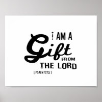 Geschenk des Herrn, Schwarzer Schriftart