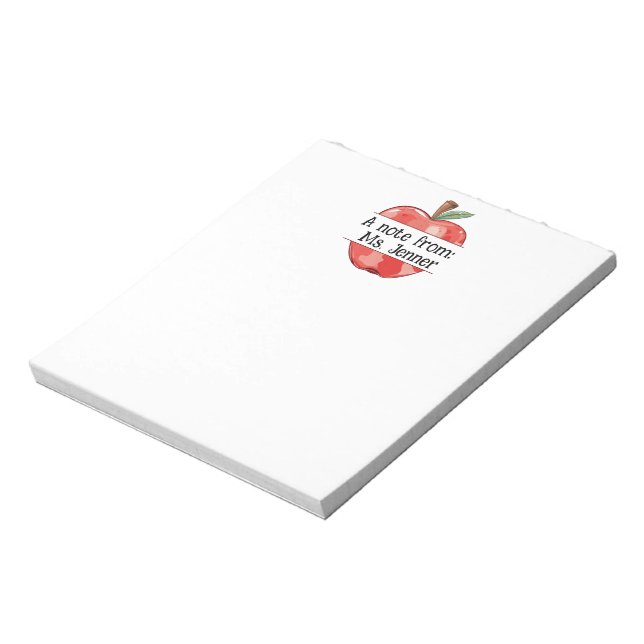 Geschenk des Lehrers Eigene Anmerkung aus dem Lehr Notizblock (Rotiert)