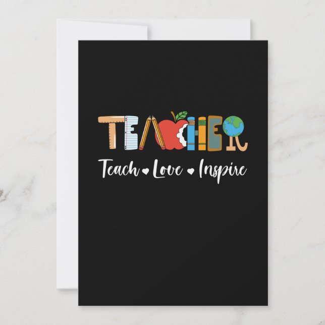 Geschenk des Lehrers Einladung (Vorderseite)