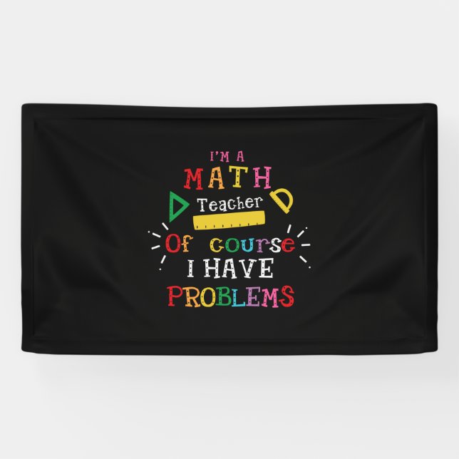 Geschenk des Lehrers Ich bin Mathematiklehrer Banner (Horizontal)