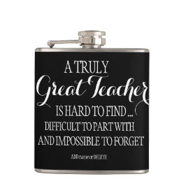 Geschenk des Lehrers Vielen Dank Zitat Wertschätzu Flachmann