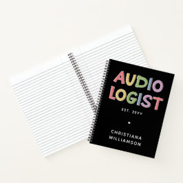 Geschenk des personalisierten Audiologen Audiology Notizbuch