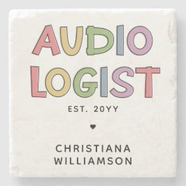 Geschenk des personalisierten Audiologen Audiology Steinuntersetzer