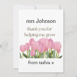 Geschenk des personalisierten Lehrers, Geschenk de Dankeskarte