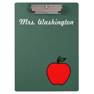 Geschenk des personalisierten Lehrers in der Apple Klemmbrett