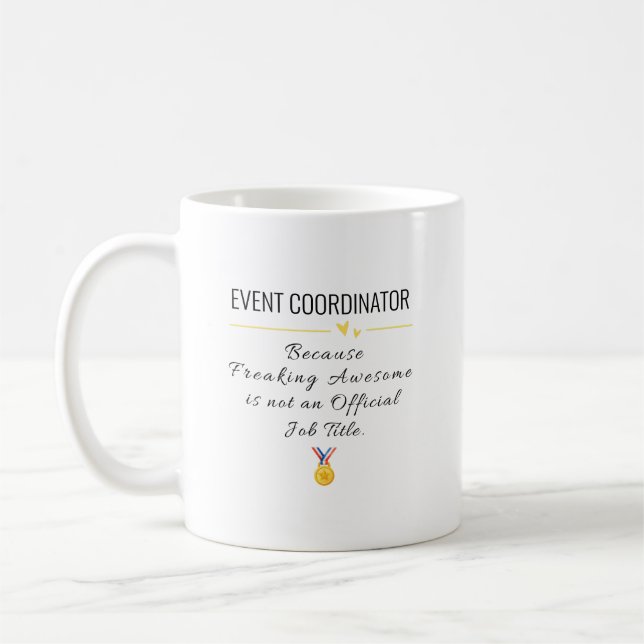 Geschenk des Veranstaltungskoordinators - Funny Ap Kaffeetasse (Links)