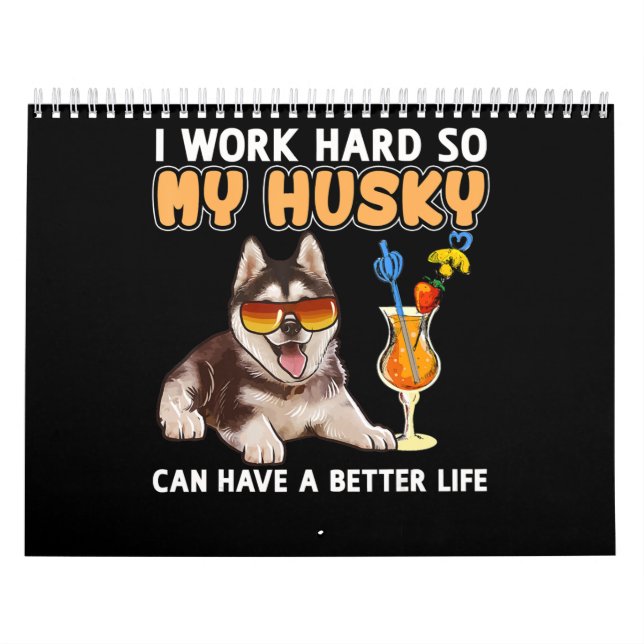 Geschenk| Funny Husky Liebhaber Geschenke Kalender (Titelbild)