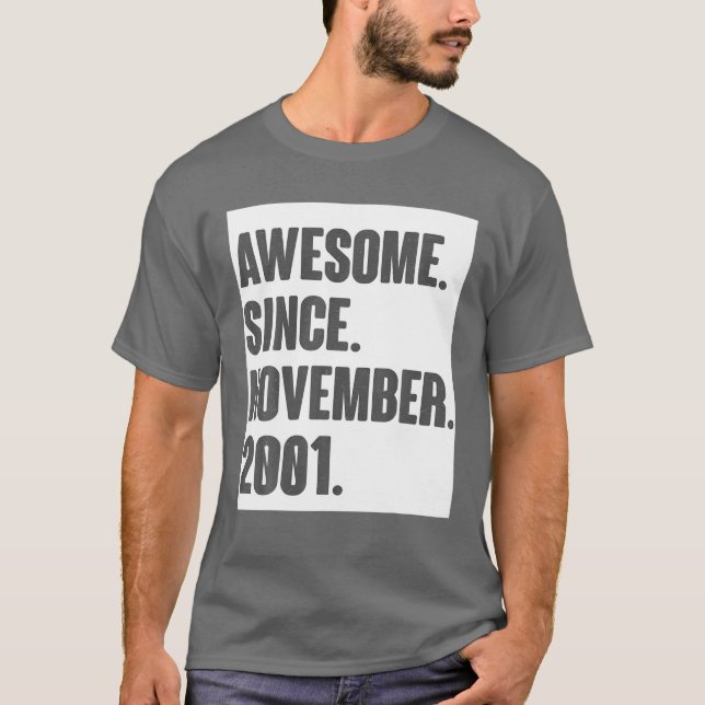 Geschenk für 20 Jahre alt - Phantastisch seit Nove T-Shirt (Vorderseite)