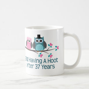 Geschenk für 37. Hochzeitstag-Schrei Kaffeetasse