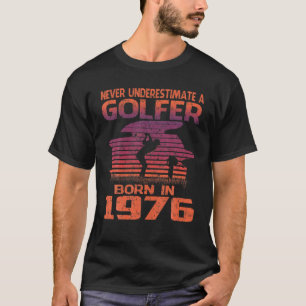 Geschenk für 44 Jahre Golfer Golfing 1976 44. Gebu T-Shirt