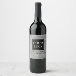 Geschenk für abgehende Kollegen, Lustiges Weinlabe Weinetikett