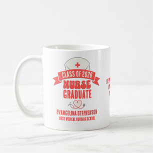 Geschenk für Absolventen der Krankenpflege 2026 Kaffeetasse