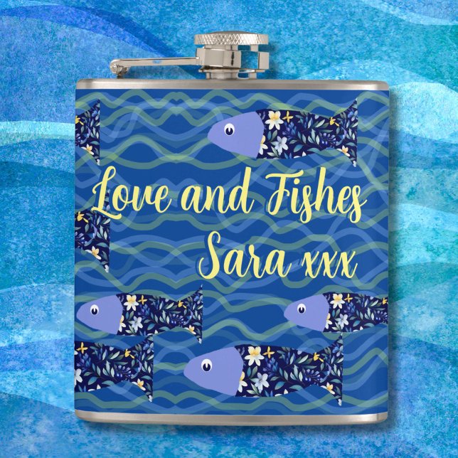 Geschenk für Angelfreunde Flachmann (Von Creator hochgeladen)