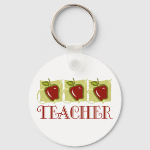 Geschenk für Apple Teacher School Schlüsselanhänger