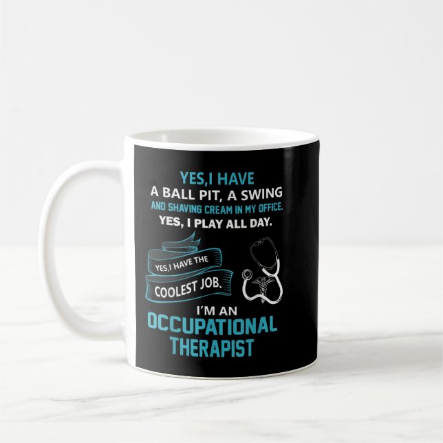 Geschenk für Arbeitstherapeuten Kaffeetasse (Links)