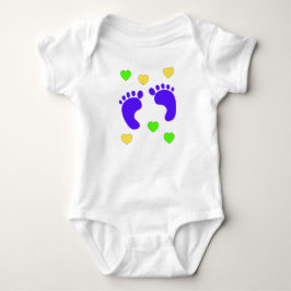Geschenk für Baby Boy - Herz mit Babynahrung Baby Strampler