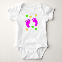 Geschenk für Baby Girl - Herz mit Babynahrung Baby Strampler