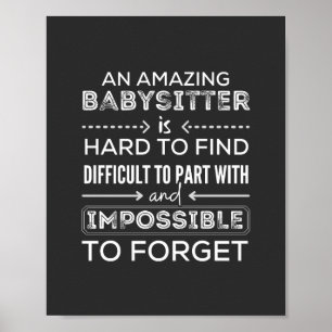 Geschenk für Babysitter, Babysitter-Geschenk Poster