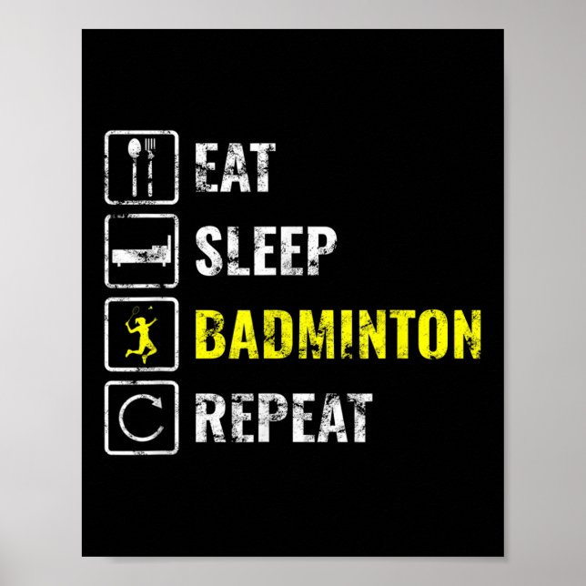 Geschenk für Badmintonspieler Poster (Vorne)